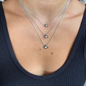 Silver Brighton Layered Necklace